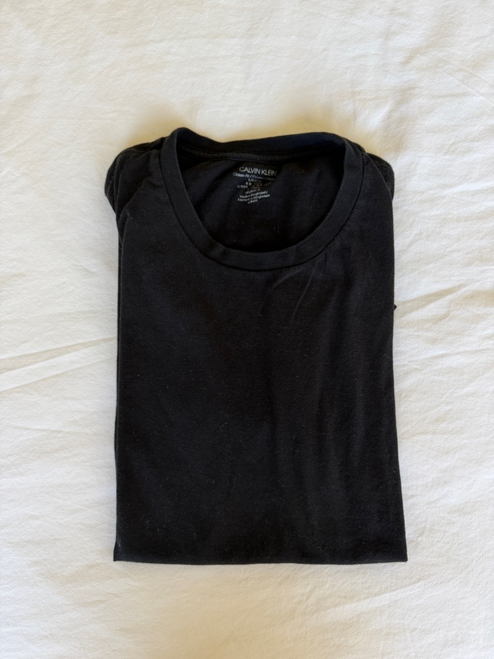 Calvin Klein Black Short-Sleeve Crew Tee